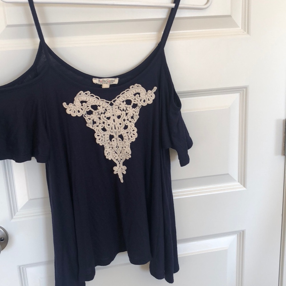 short sleeve with cut out shoulder